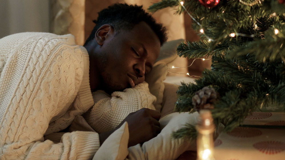 We don't necessarily recommend conking out by the tree, but if you can get a good seven hours of sleep a night, your hormones won't care where you're sleeping.